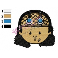 Usopp Face One Piece Embroidery Design
